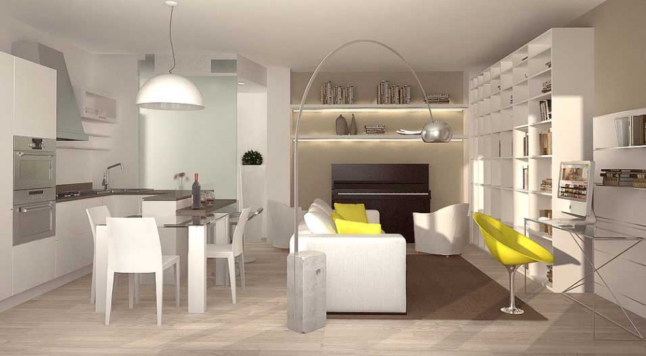 Arredamenti case. amazing come arredare una casa di metri quadrati ... Arredare casa 65 mq