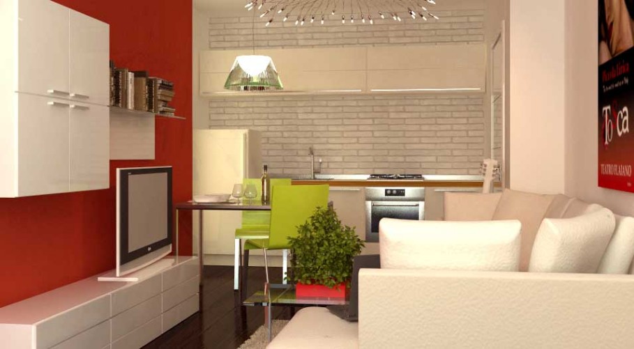 Un appartamento da 45 mq: ricavare una stanza in più architetto on ... Come creare due camerette in una stanza