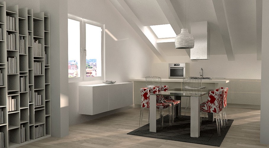 Ristrutturazione di un appartamento sottotetto architetto on ... Progetti di ristrutturazione appartamenti