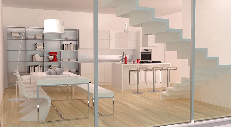Progetto di casa da 130 mq., sviluppata su due livelli architetto ... Progettare esterno casa online