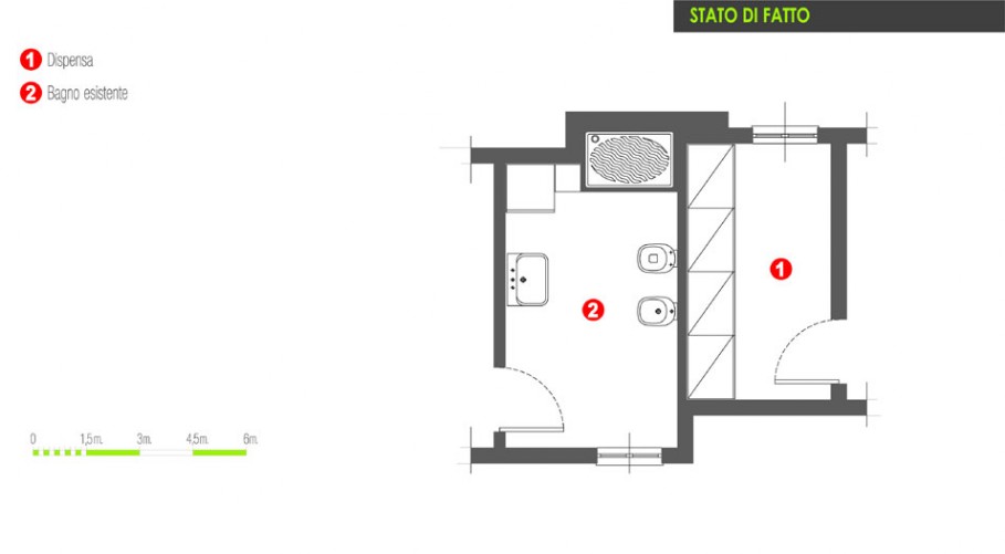 Il Progetto Di Un Grande Bagno Scenografico Architetto On Line Come Arredare Casa Ristrutturazione Casa