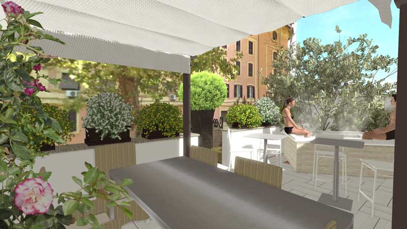 giardino con gazebo